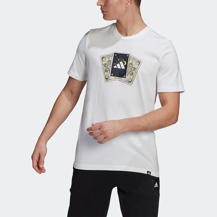 Adidas T Shirts Men White-1