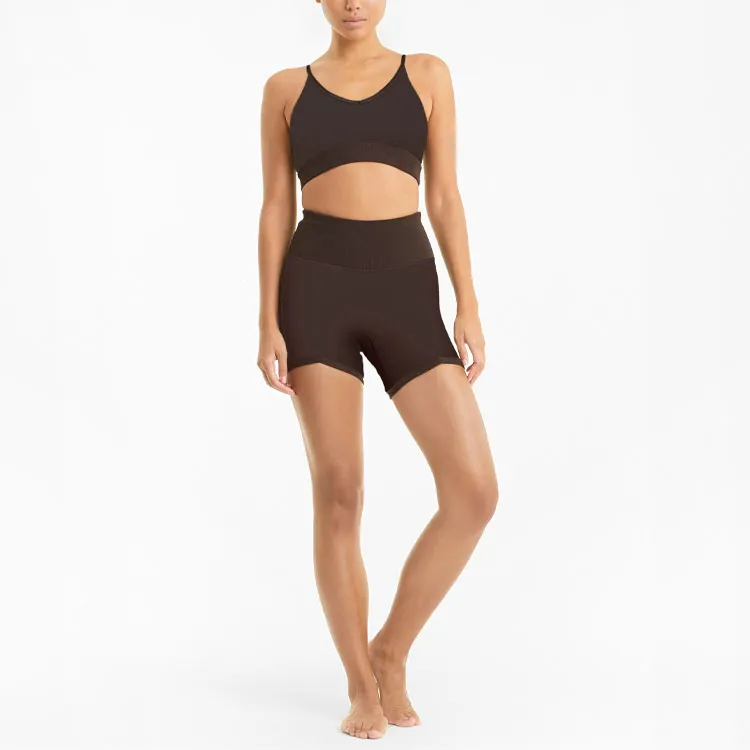 PUMA Casual Shorts Women's Black Brown-4