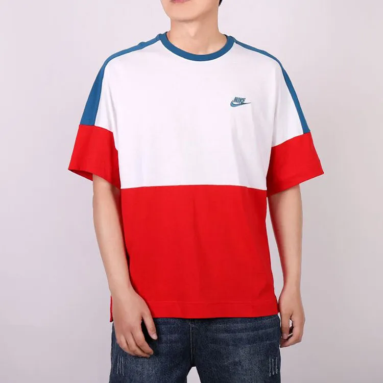 Nike T Shirts Men Red-2