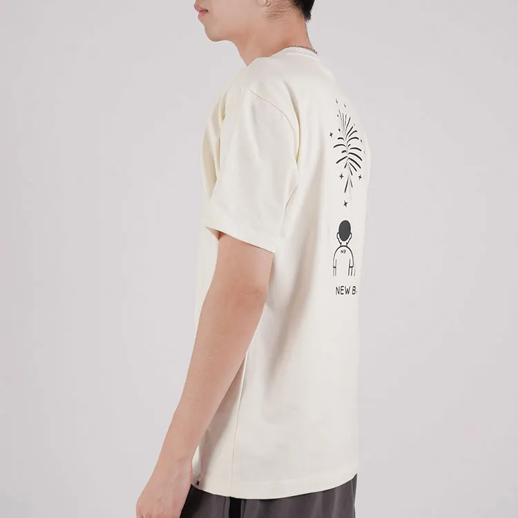 New Balance T Shirt Unisex Ecru-3