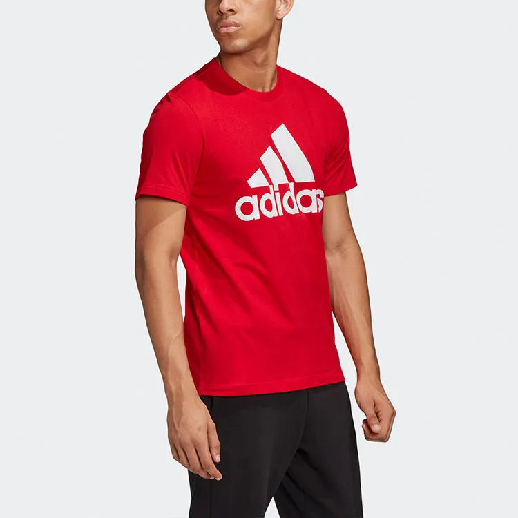 Adidas T Shirts Men Red-4