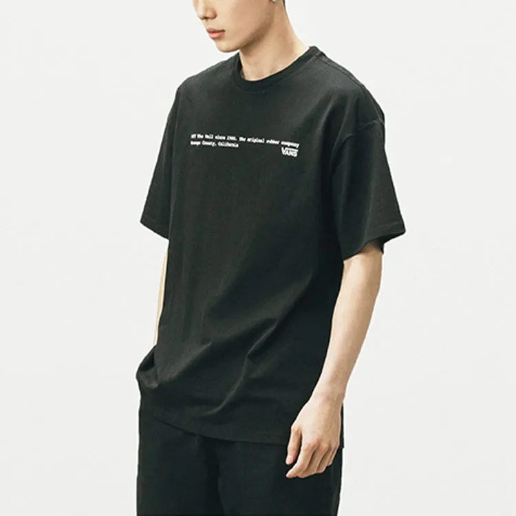 Vans Drop Shoulder Sleeve T-Shirt Unisex Black-4