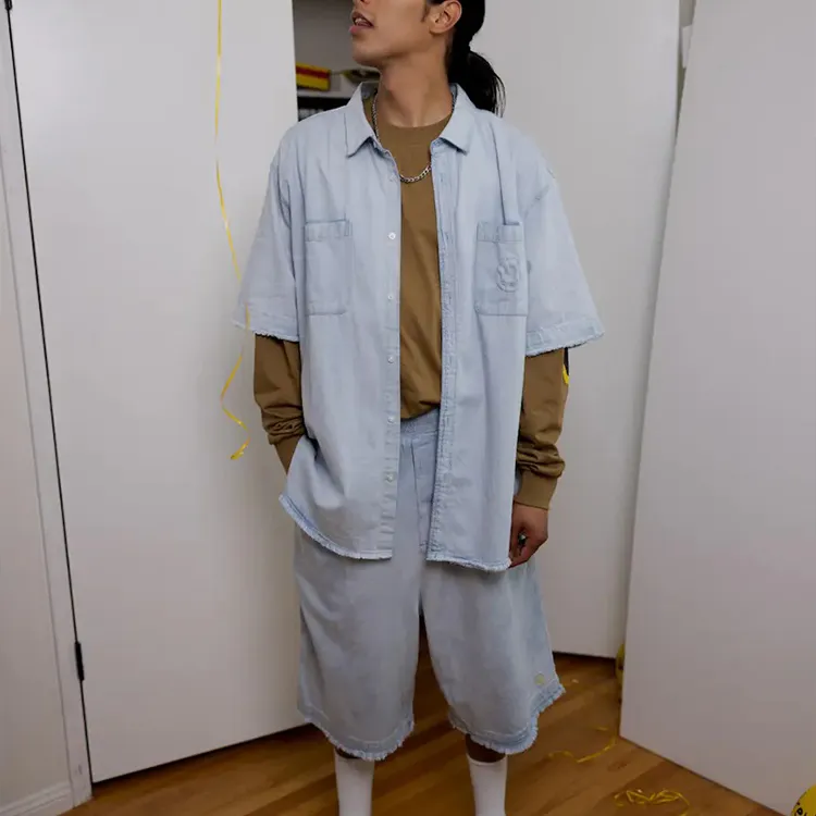 Drew House Lightweight Denim Ss Shirt-3