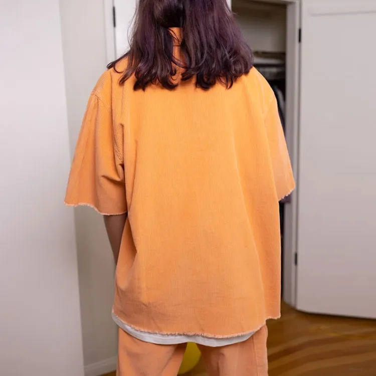 Drew House Smiley Collection Shirts Unisex Orange-3
