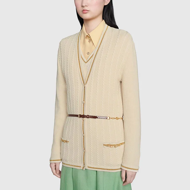 GUCCI FW21 Knitwear Women's Ivory White-2