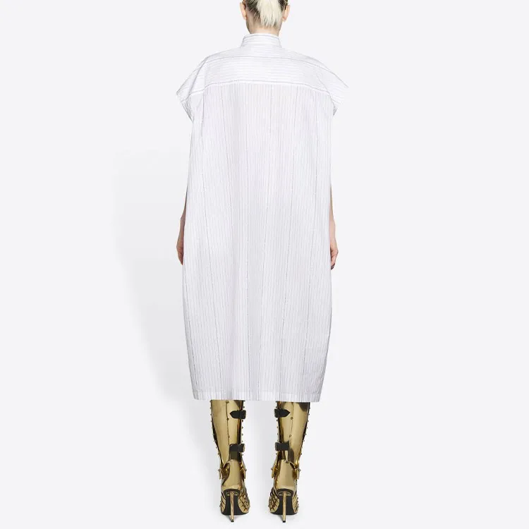 Balenciaga FW21 Sleeveless Dress Women's White-3