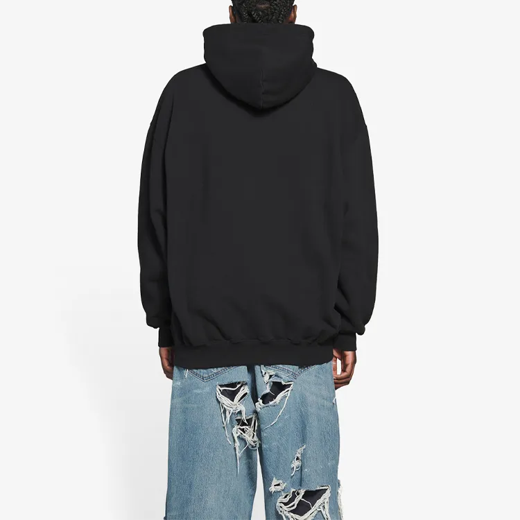 Balenciaga Women'ss Bb Pixel Medium Fit Hoodie Black-4