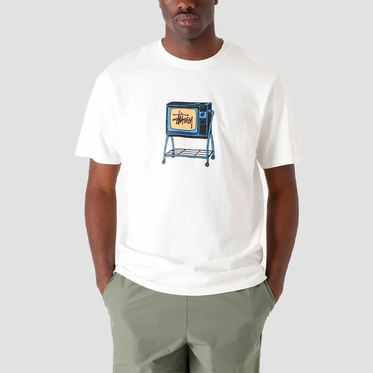 Stussy Rolling Tv Pigment Dyed Tee-6