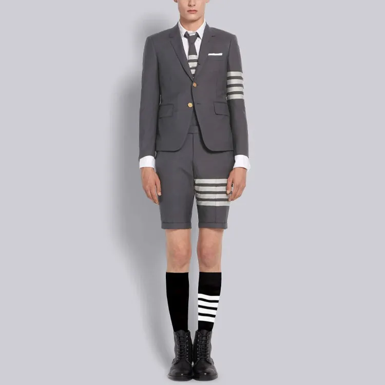 THOM BROWNE 4 Bar Tailored Shorts-4