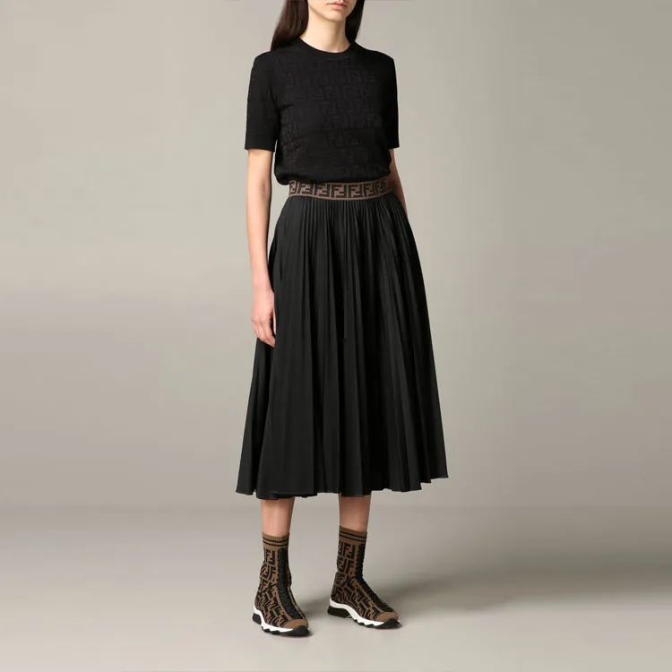 FENDI By Marc Jacobs Cotton And Viscose Jumper Black-3