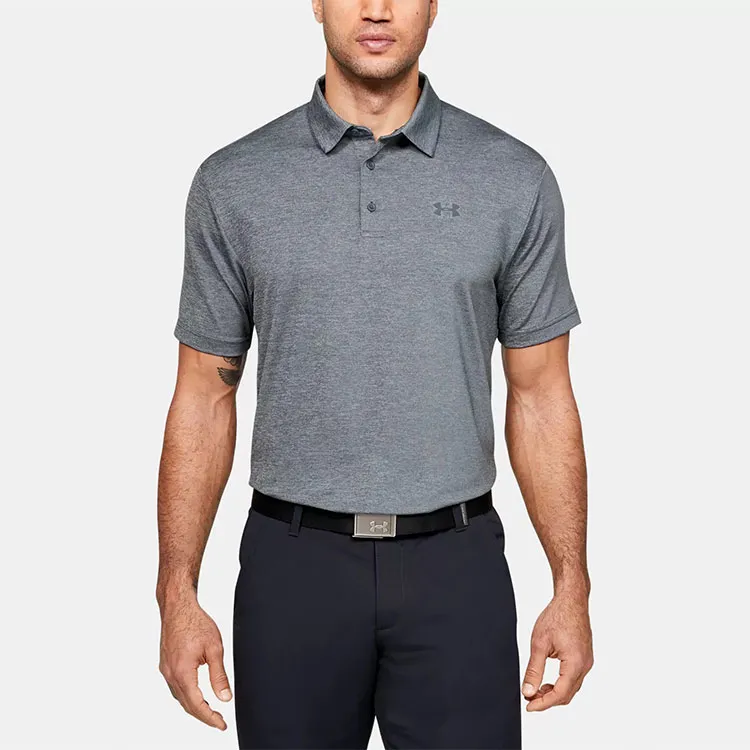 Under Armour Polo Shirt Men's Silver Gray-3