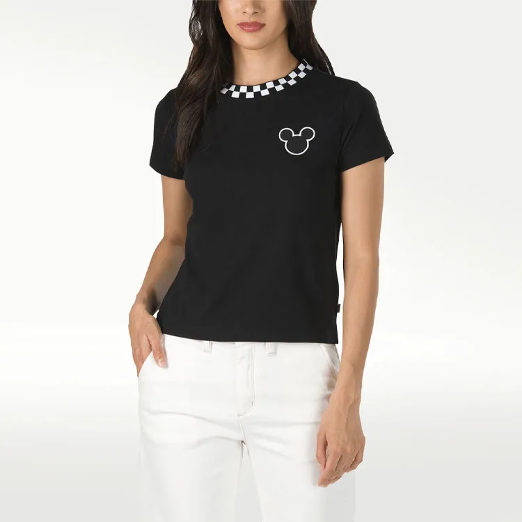 Disney X Vans X Disney Co brand T Shirts Women's Black-2