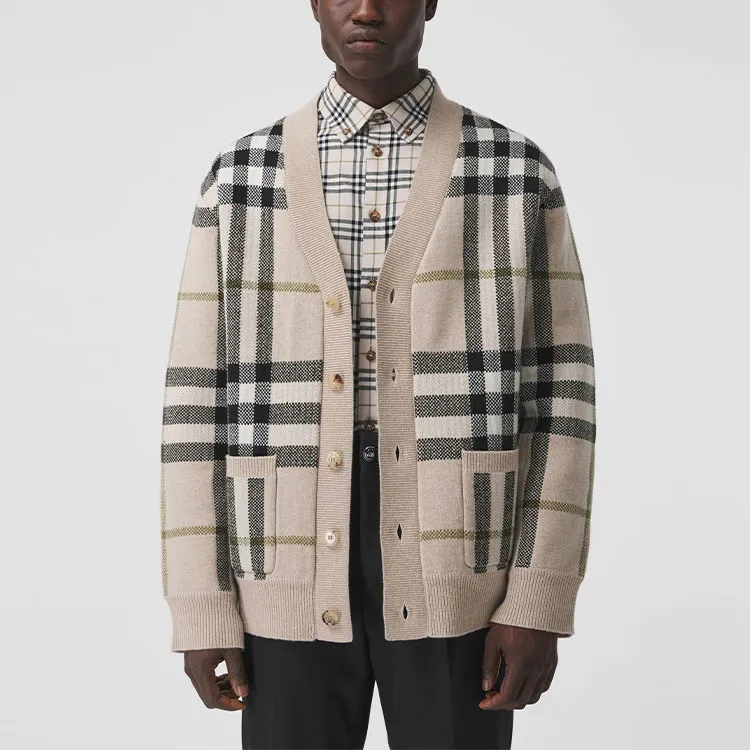 Burberry Check Pattern Cardigan-2
