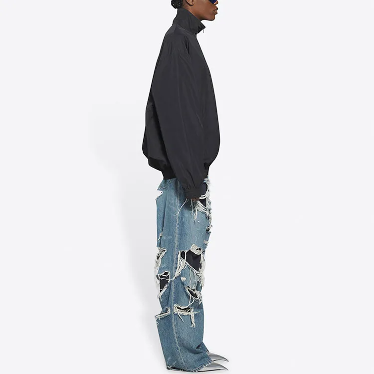 Balenciaga Jackets Coats Regular Fit Unisex Black-4