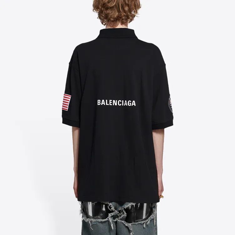 Balenciaga Nasa Space Multi Patch Polo-3