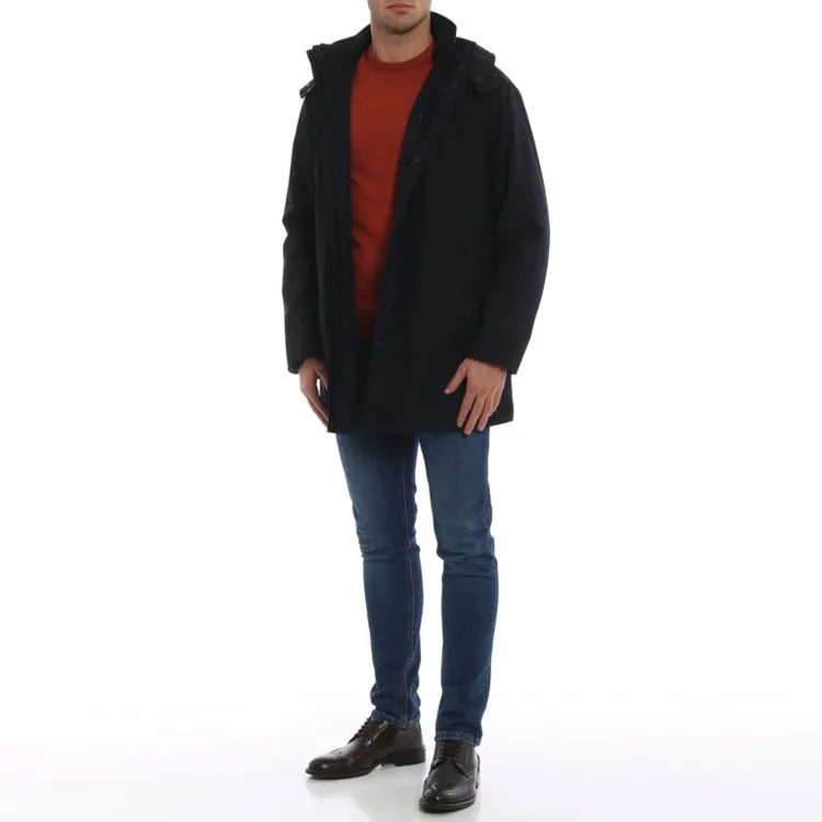 EMPORIO ARMANI Coats Men Blue-4