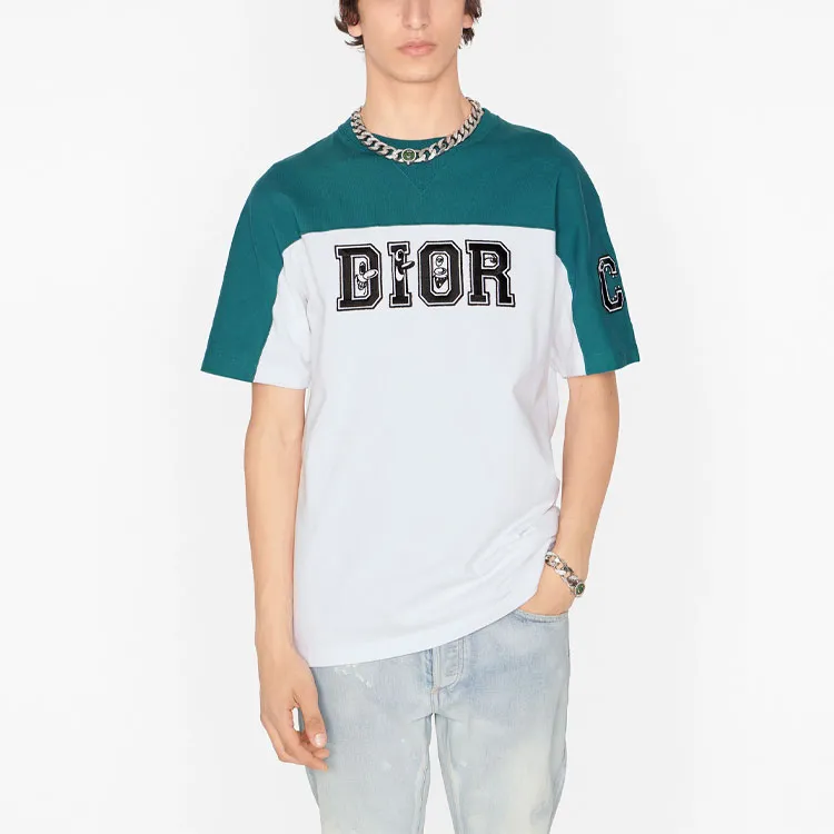 DIOR Quarterly New Products T Shirts Men Navy Blue-2