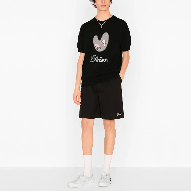 DIOR Quarterly New Products Casual Shorts Men Black-2