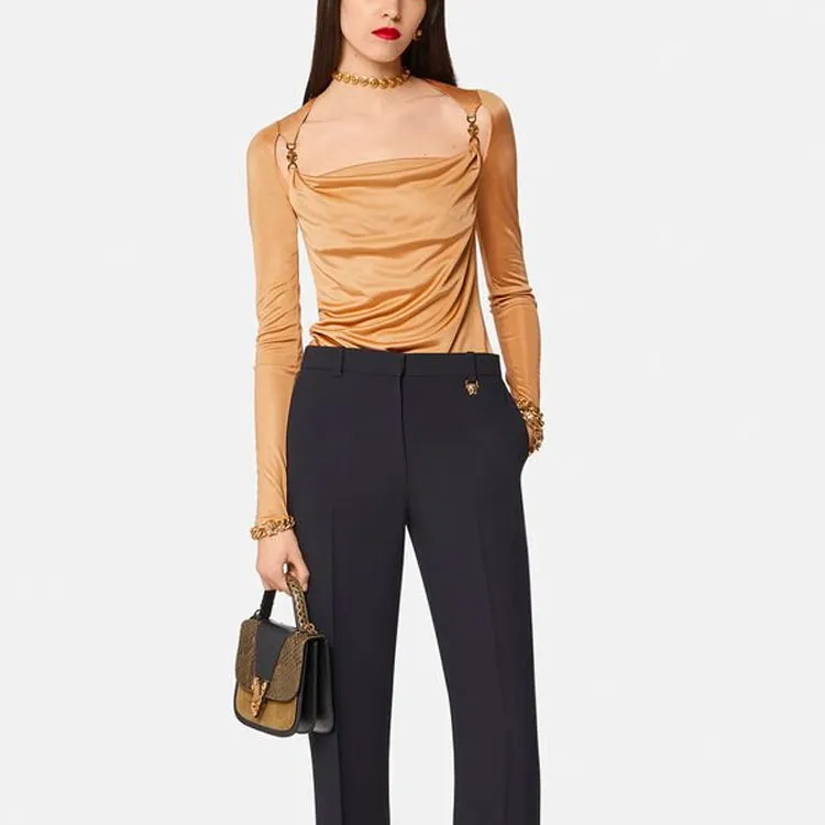 VERSACE T-Shirts Women's Brown-2