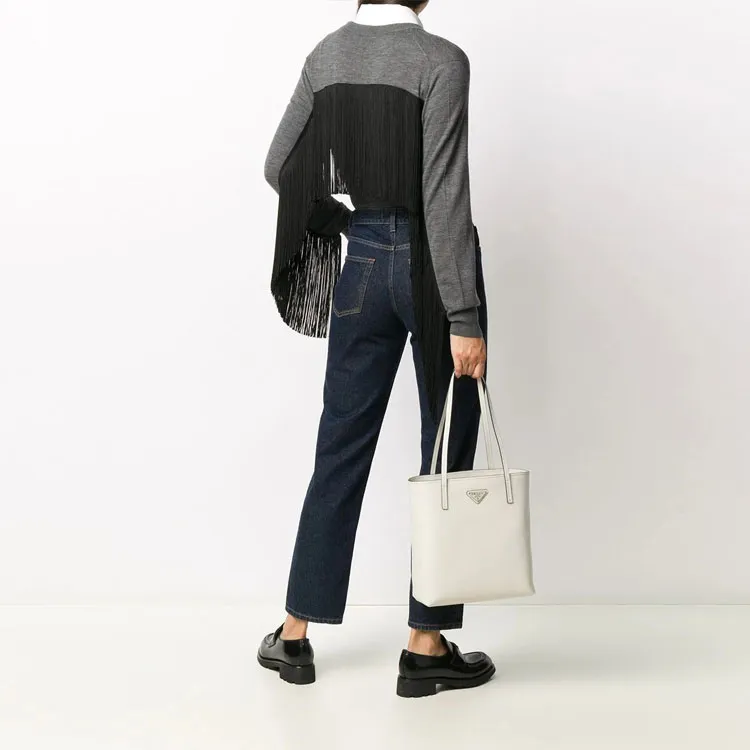 PRADA Loose Fit Sweater Women's Gray-3