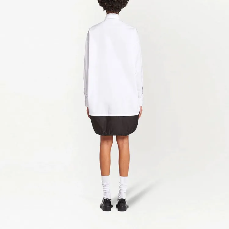 PRADA FW21 Long-Sleeved Dresses Women's White-3