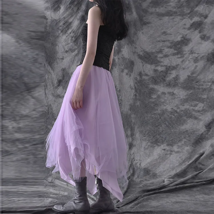 MARC LE BIHAN Casual Long Skirts Women's Orchid Purple-6