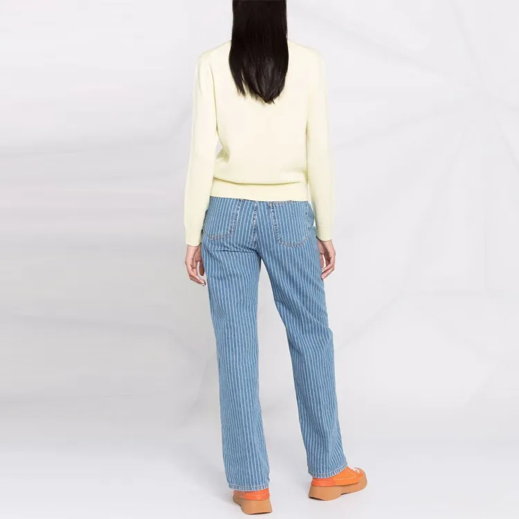 KENZO Letter Logo Sweaters Women's Yellow-3