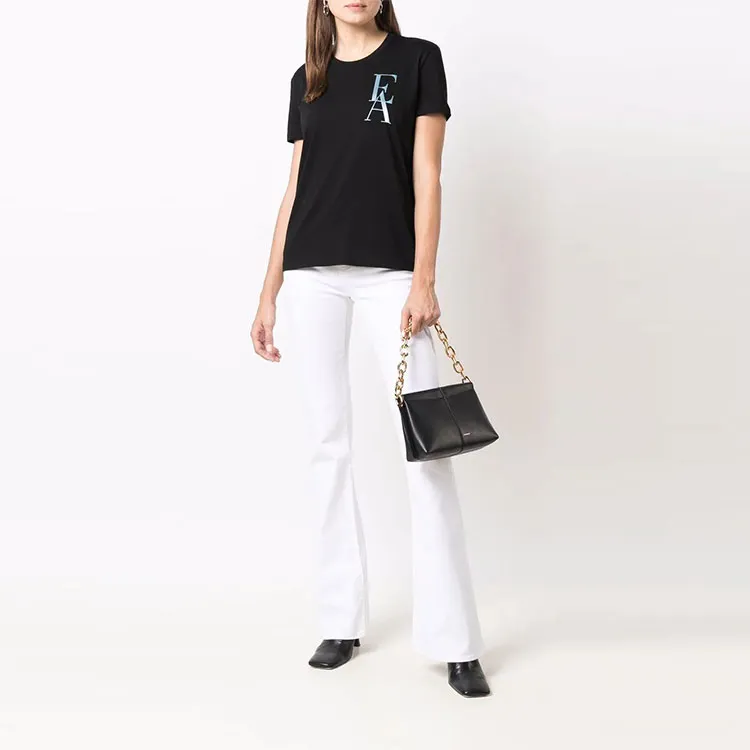 EMPORIO ARMANI Logo Plaque Flared Jeans-1