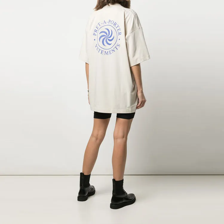Vetements T-Shirts Women's Beige-1