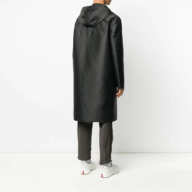 FENDI Trench Coats Men Black-3