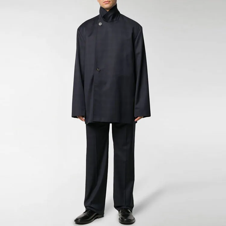 Balenciaga FW21 Coats Men's Dark Blue-4