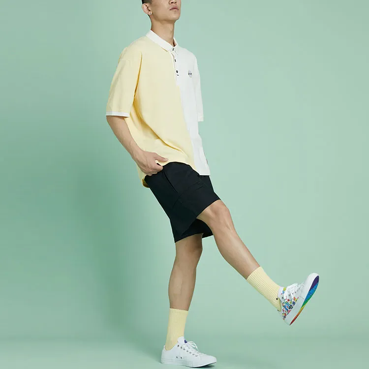 Converse Polo Shirts Men Beige Yellow-4