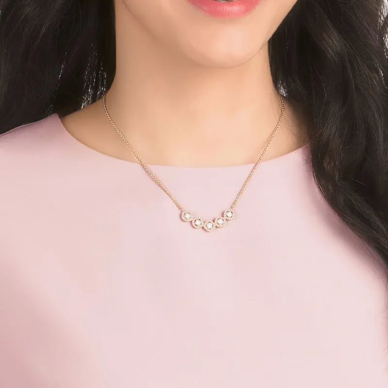 Swarovski Angelic Necklaces Women's Rose Gold-1