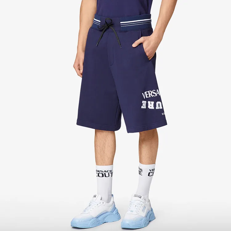 VERSACE JEANS COUTURE SS21 Fitted Shorts Men's Dark Blue-4