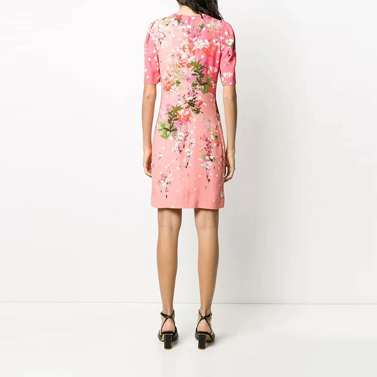 Givenchy Short Sleeved Dresses Women's Pink-2