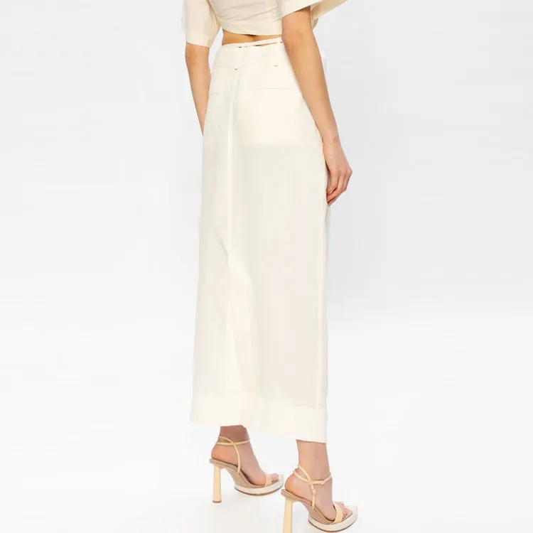 Jacquemus Casual Long Skirts Women's Cream-1