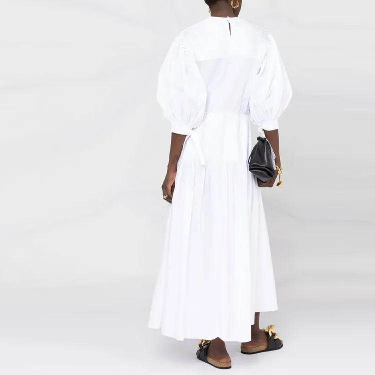 JIL SANDER Long-Sleeved Dresses Women's White-2