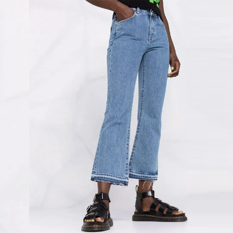RED Valentino Cropped Flared Jeans-4