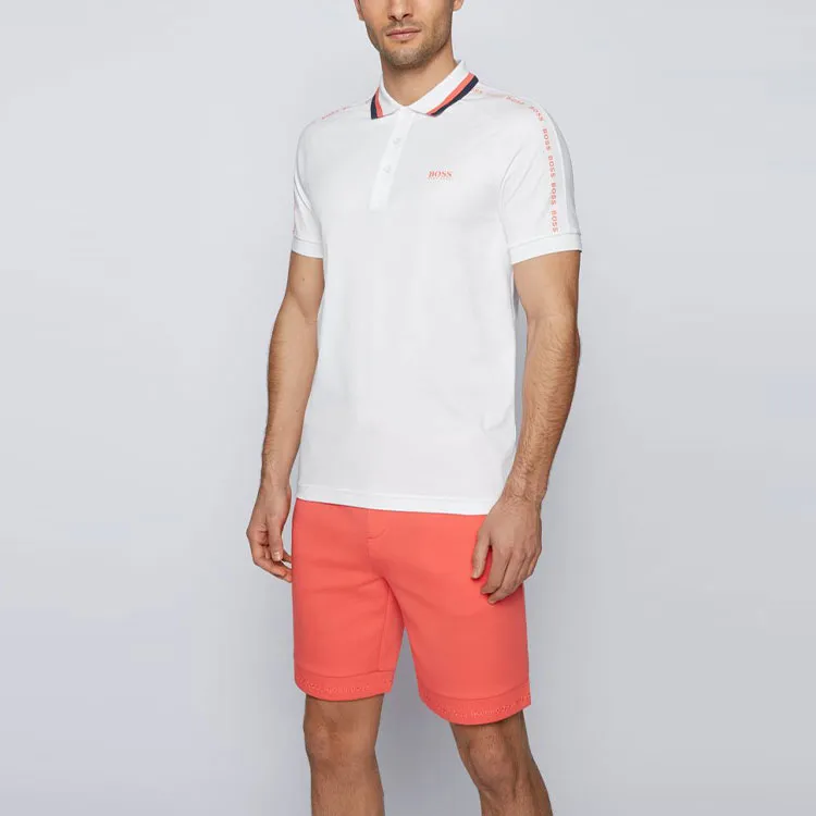 HUGO BOSS Short Sleeved Polo Shirt Men's White-2