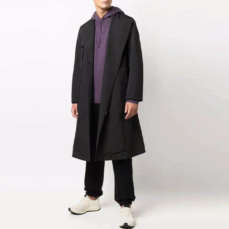 Y 3 Trench Coats Men Black-4