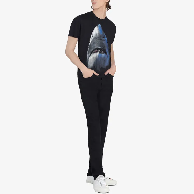 Givenchy Shark Printed Crewneck T Shirt-4