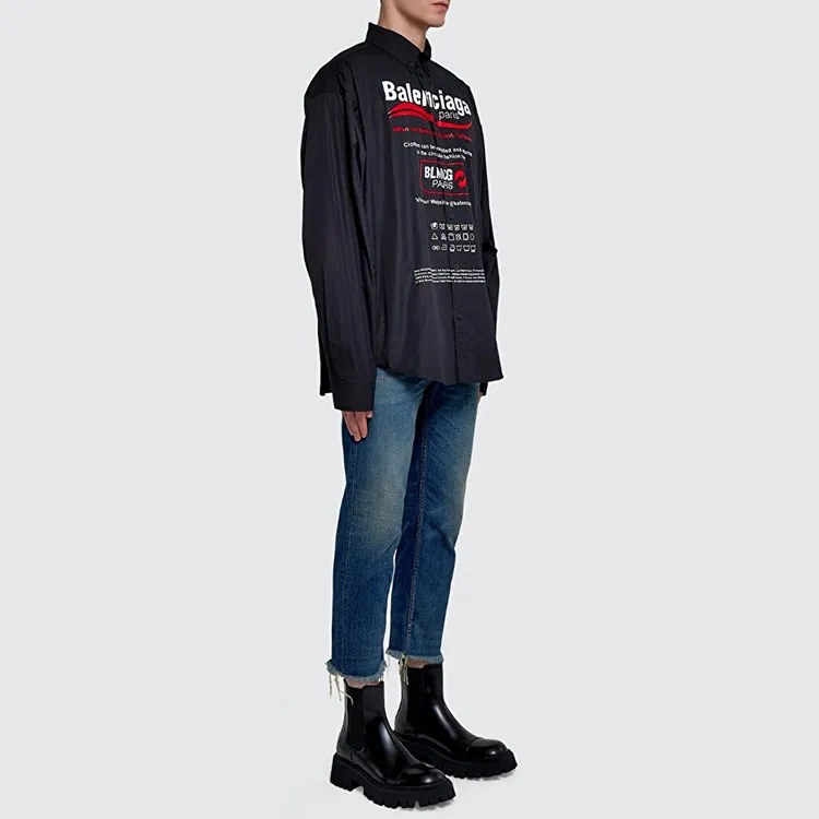 Balenciaga Dry Cleaning Logo Shirt-5