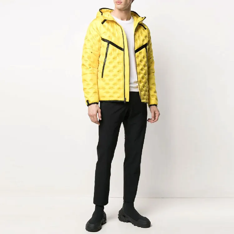 Nike Colorblock Hooded Down Jacket Men's Black-4