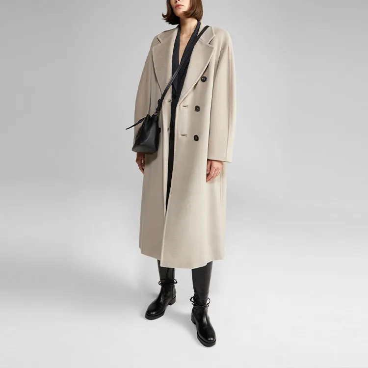 MaxMara 101801 Series Velvet Jackets Women's Beige-3