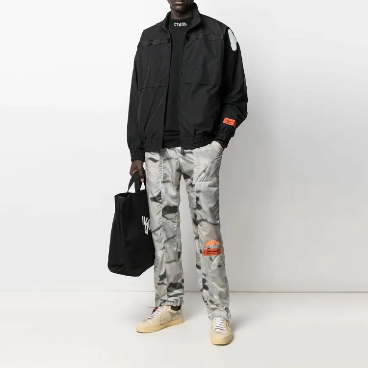 HERON PRESTON Logo Print Windbreaker Jacket-1