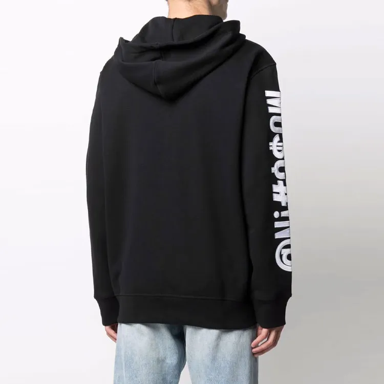 MOSCHINO Symbol Logo Printed Hooded Jacket-3