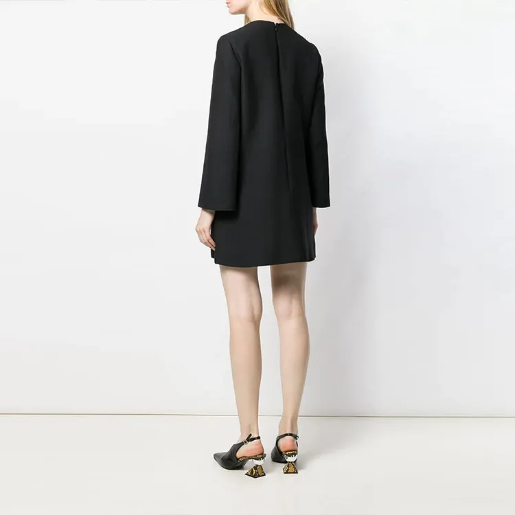 Valentino Long Sleeved Dress Women's Black-1