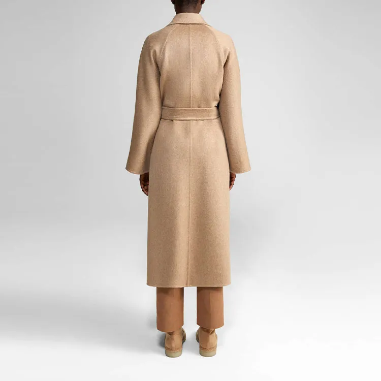 MaxMara Notched lapels Belted Coat-4