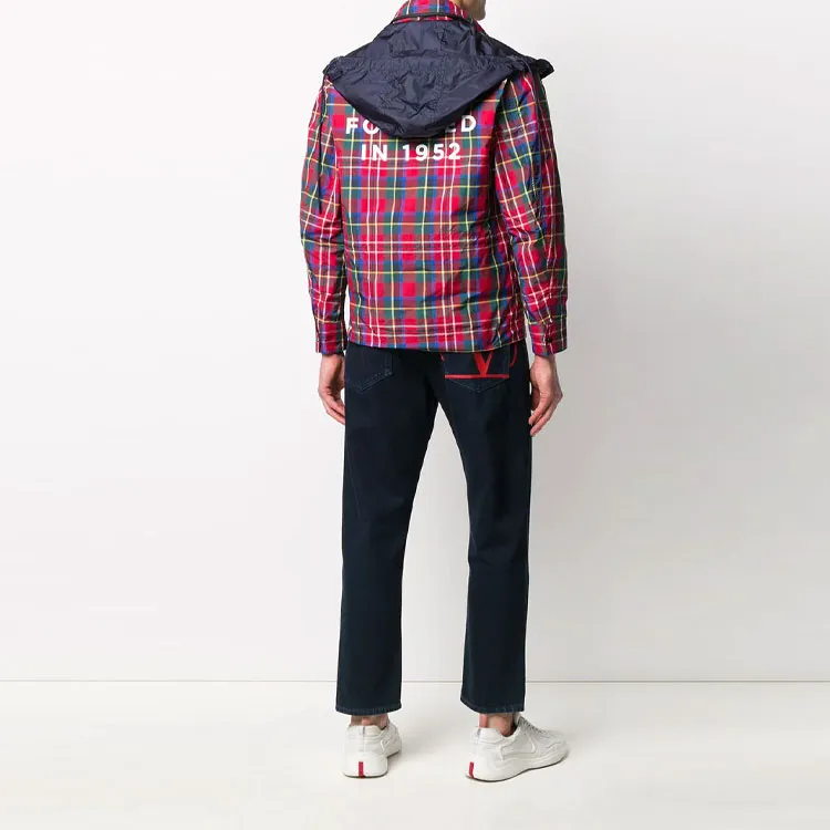 Moncler Tartan-print Windbreaker Jacket-1