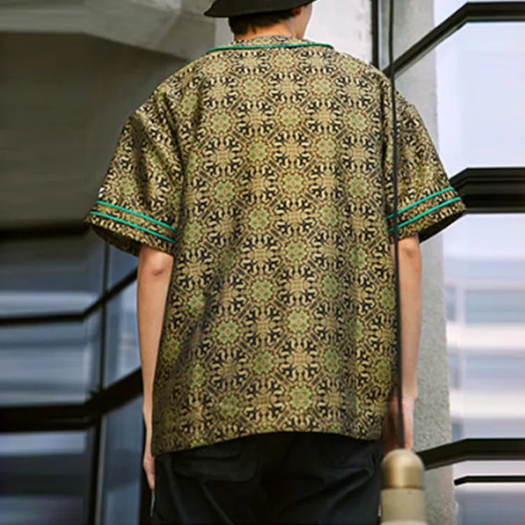 LiNing BADFIVE Baseball Jerseys Men Tawny Kaleidoscope-4